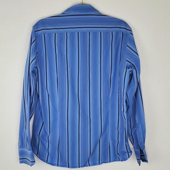TED BAKER LONDON Blue Striped Button-Up Shirt, 3 - Picture 3 of 4